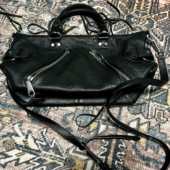 Rebecca Minkoff Moto Satchel Tote - Black - Picture 5 of 6
